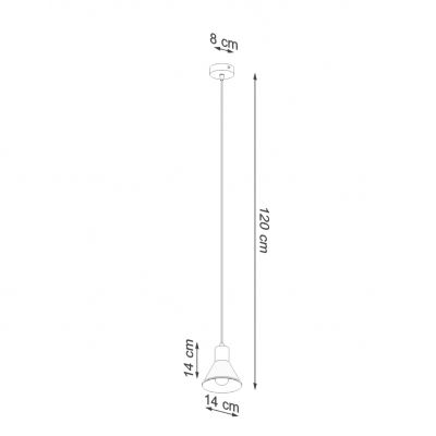 Lampa wisząca TALEJA 1 czarna [E27] (SL.0985)